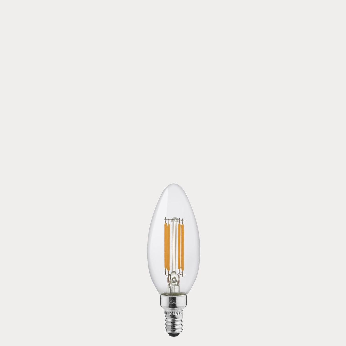 4W Candle LED Bulb E12 Clear in Warm White