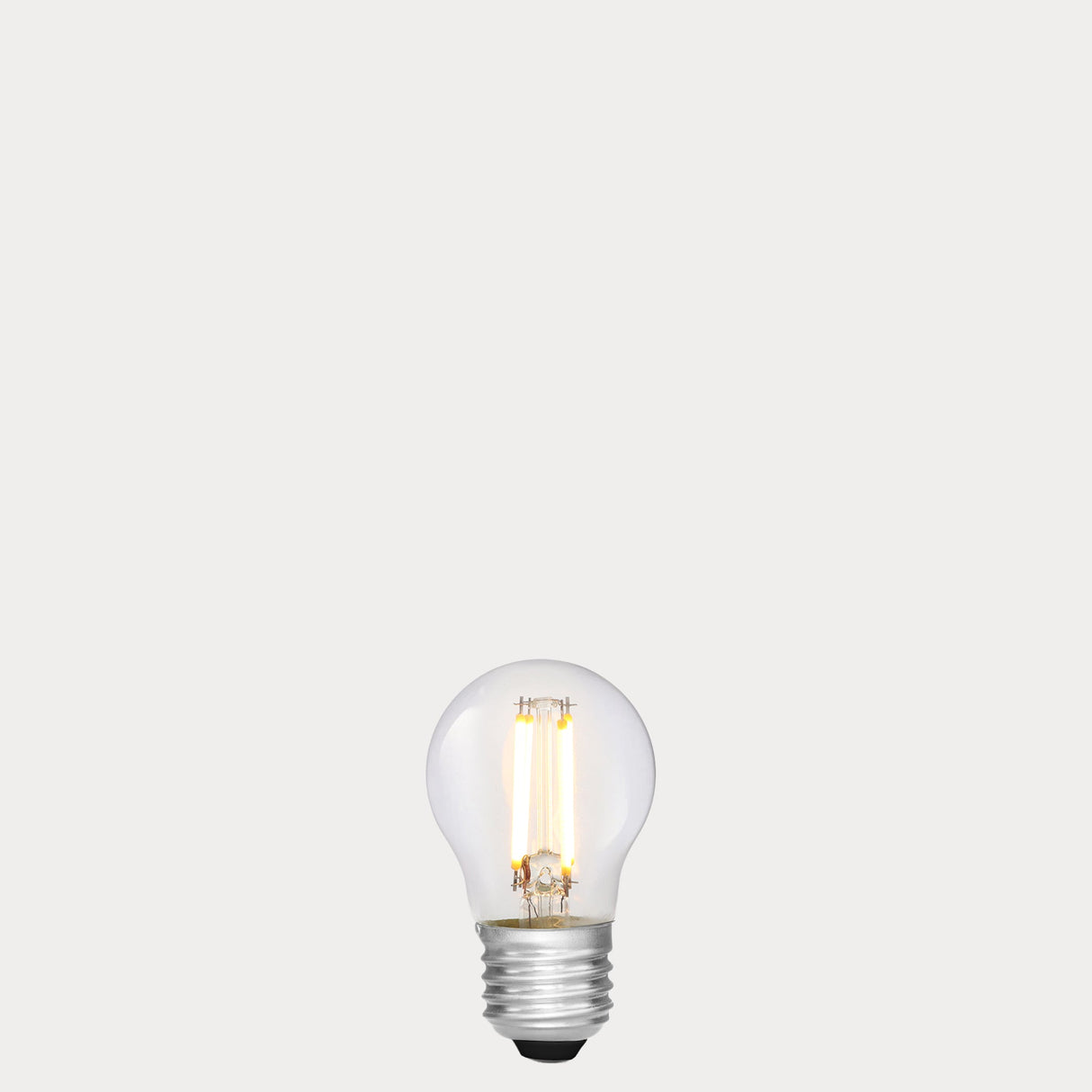 5.5W Fancy Round LED Bulb E27 Clear in Warm White
