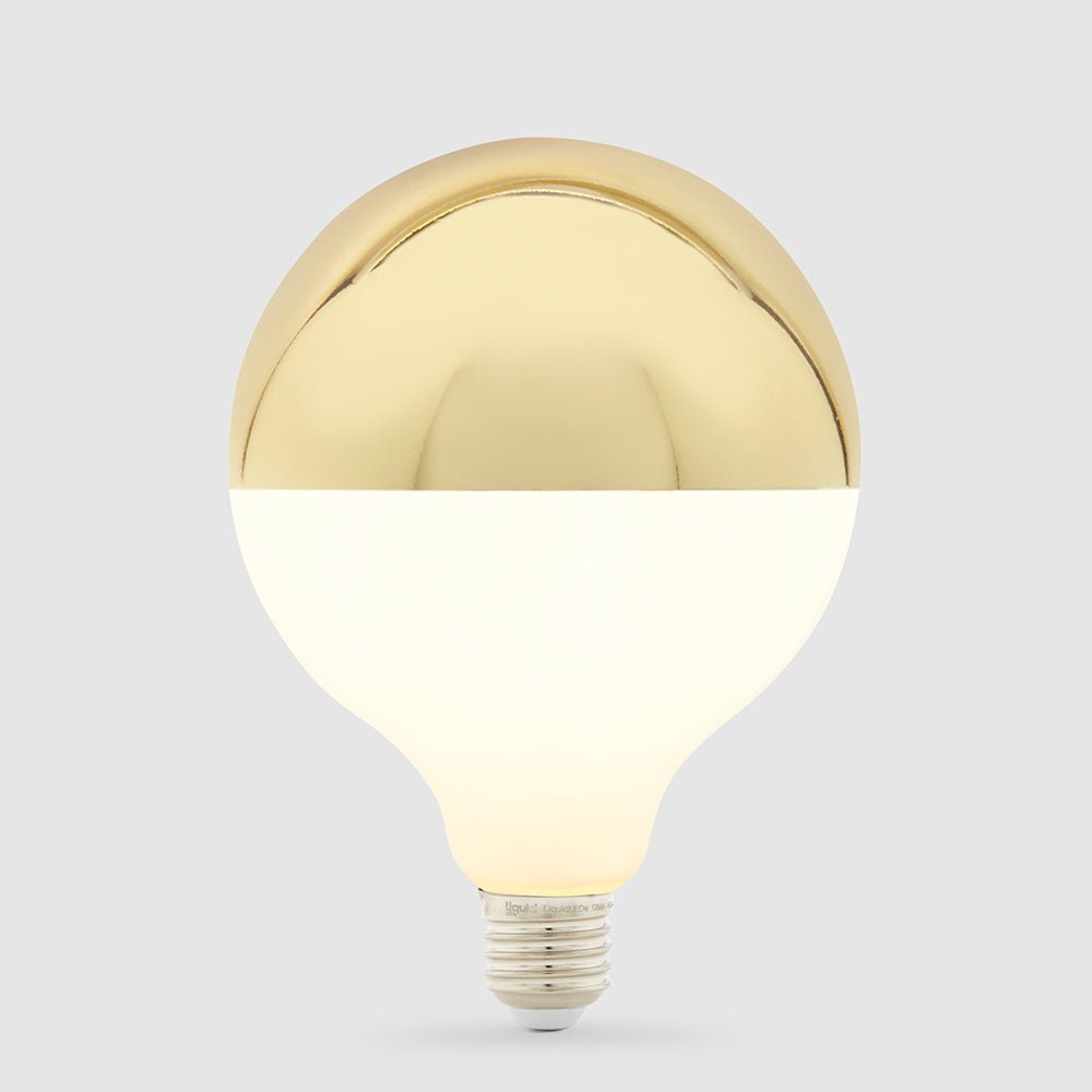 7.2W G125 Gold Crown LED Globe E27 - LiquidLEDs™ - Mirror Crown Bulbs