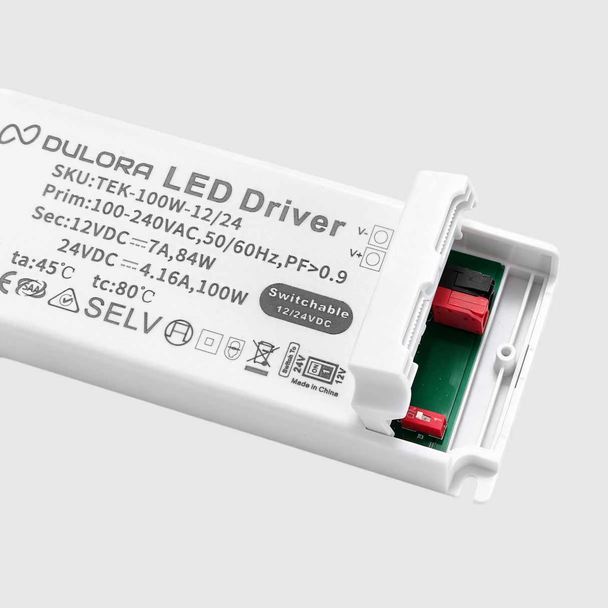 VoltSwitch Driver 12/24V Switchable IP20 Non-Dimmable