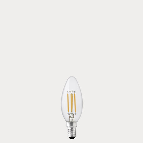 4W 24 Volt DC Candle LED Bulb E14 in Natural White