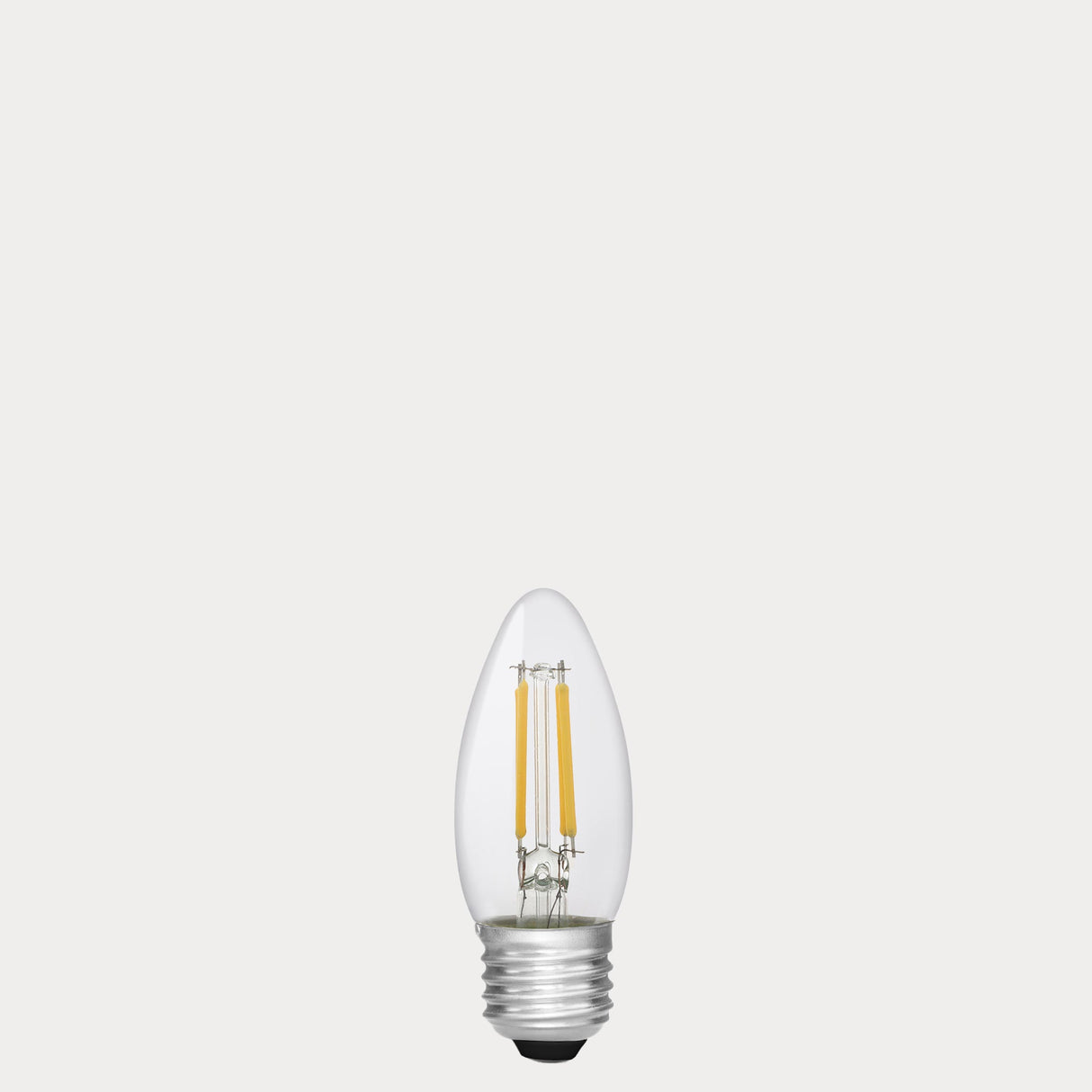 4W 24 Volt DC Candle LED Bulb E27 Clear in Warm White