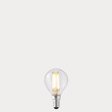 4W Fancy Round LED Bulb E14 Clear in Warm White