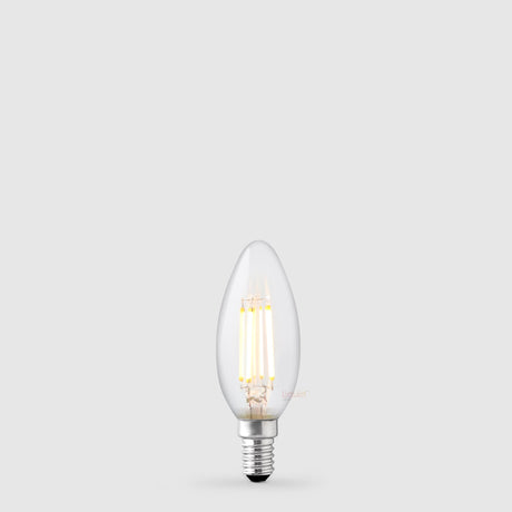 4W 12 Volt DC Candle LED Bulb E14 in Warm White - LiquidLEDs™ - Candle Bulbs