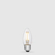 4W 12 Volt DC Candle LED Bulb E27 Clear in Warm White - LiquidLEDs™ - Candle Bulbs