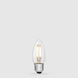 4W 12 Volt DC Candle LED Bulb E27 Clear in Warm White - LiquidLEDs™ - Candle Bulbs