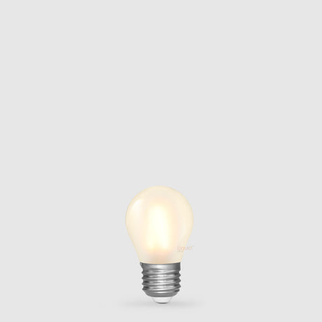 4W 24 Volt DC Fancy Round LED Bulb Frost E27 in Warm White - LiquidLEDs™ - Fancy Round