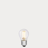 5.5W Fancy Round LED Bulb E27 Clear in Warm White