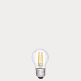 5.5W Fancy Round LED Bulb E27 Clear in Warm White