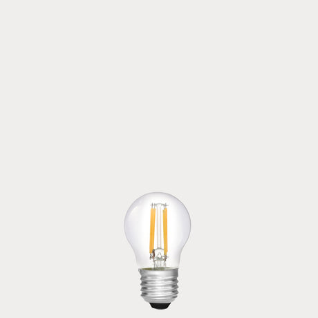 5.5W Fancy Round LED Bulb E27 Clear in Warm White