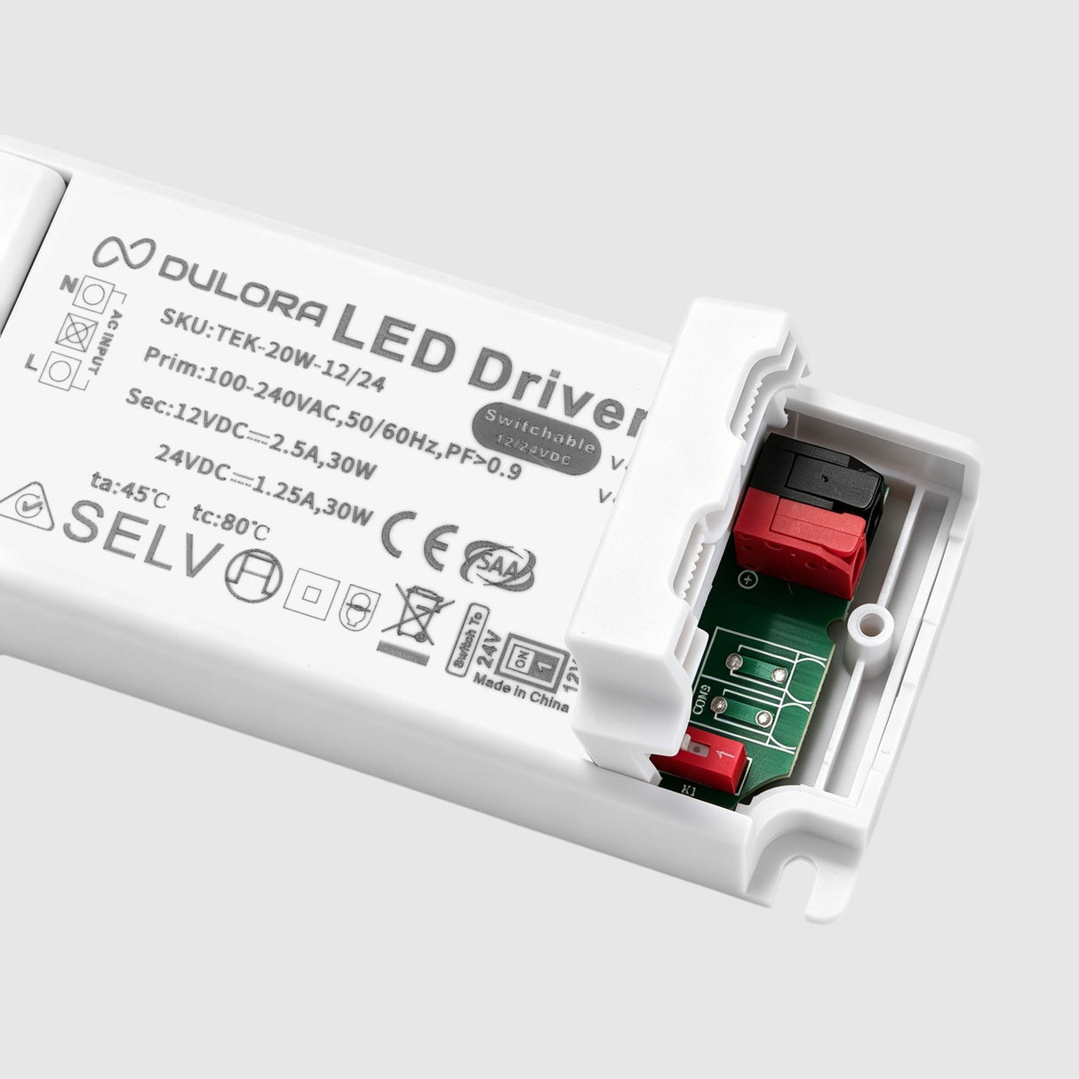 VoltSwitch Driver 12/24V Switchable IP20 Non-Dimmable