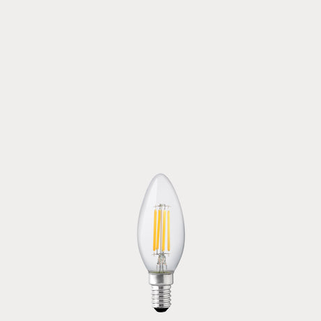 4W 12 Volt DC Candle LED Bulb E14 in Warm White