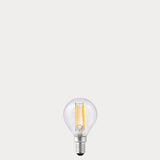 4W 24 Volt DC Fancy Round LED Bulb E14 in Warm White
