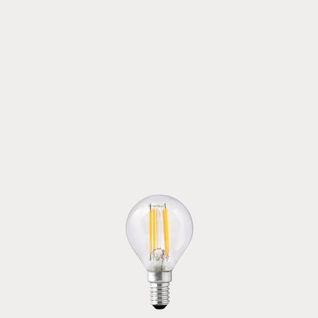 4W 24 Volt DC Fancy Round LED Bulb E14 in Warm White