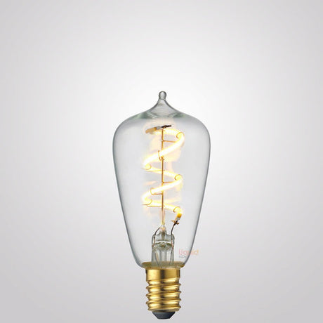 3W Mini Edison Spiral LED Bulb E14 in Extra Warm - LiquidLEDs™ - Edison Bulbs