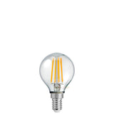 4W Fancy Round LED Bulb E14 Clear in Soft White - LiquidLEDs™ - Fancy Round