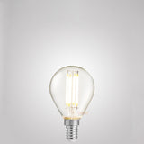 4W Fancy Round LED Bulb E14 Clear in Soft White - LiquidLEDs™ - Fancy Round