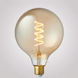 4W G125 Amber Spiral LED Bulb E27 in Extra Warm - LiquidLEDs™ - Globe Bulbs